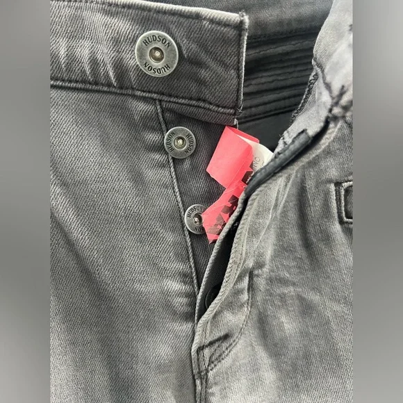 Hudson gray “The Blinder Biker” jeans size 38
